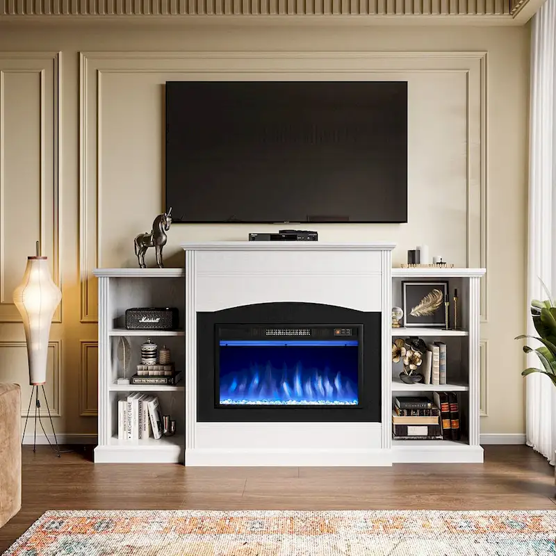 Electric Fireplace with 67 Mantel