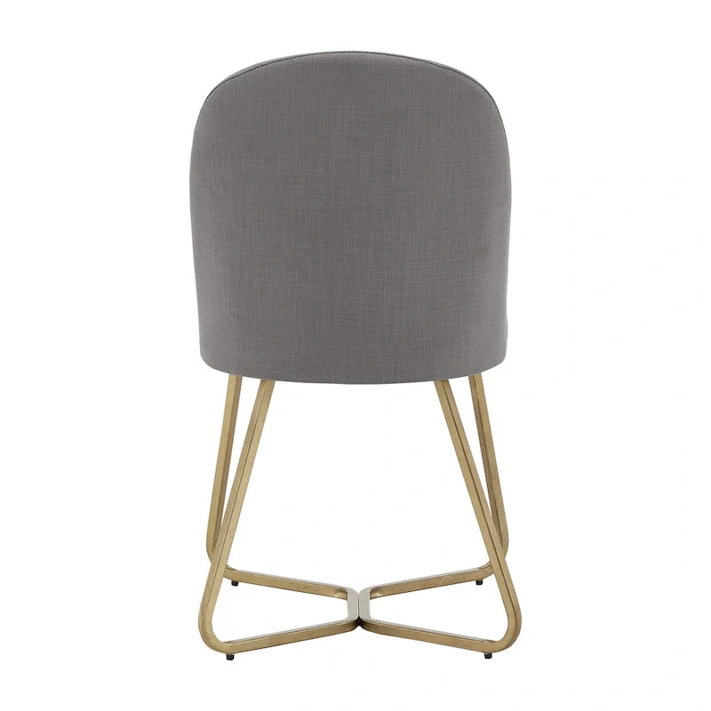 Gold Metal Dining Chair (Set of 2)