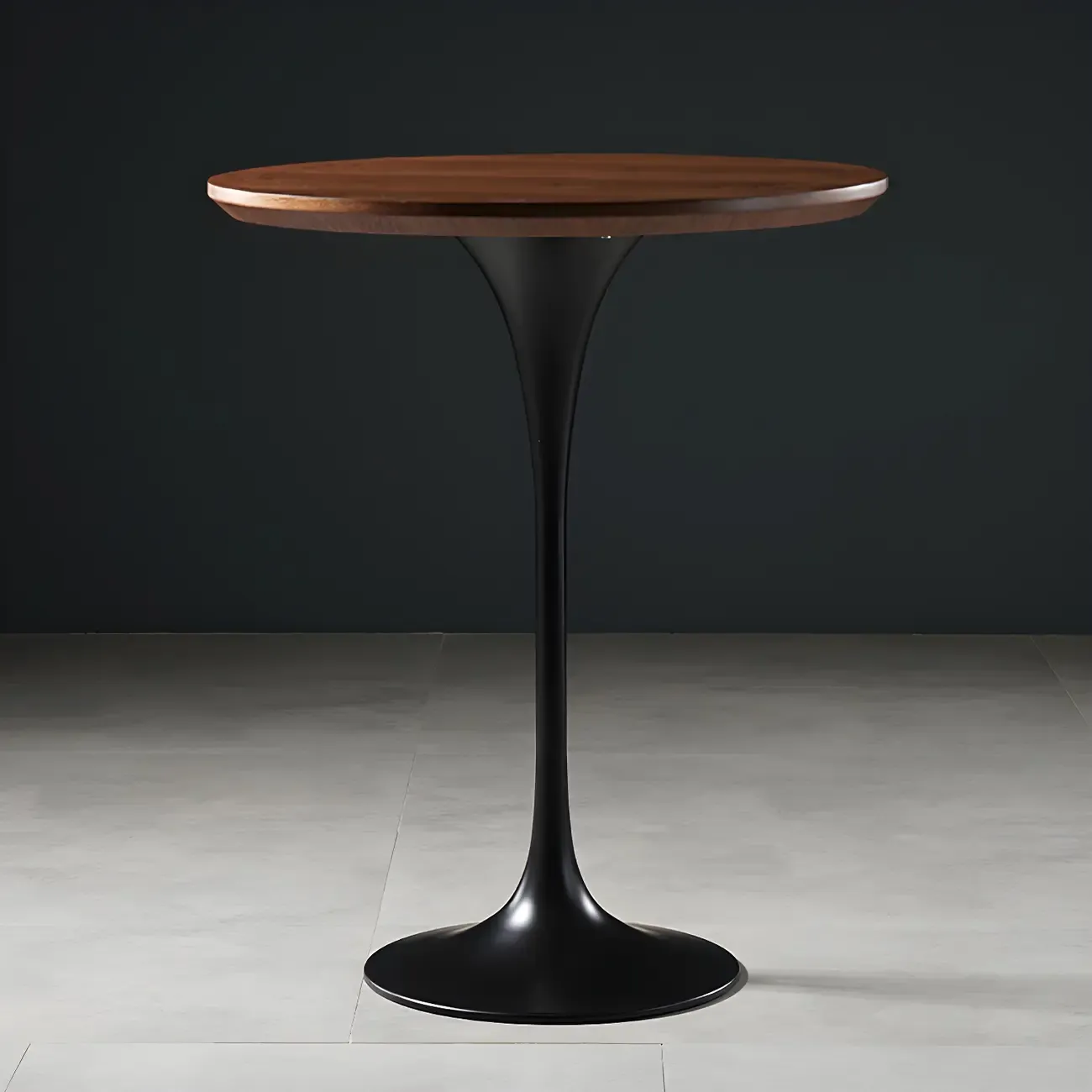 Glam Round Tall Bistro Table Pedestal Base Bar Table