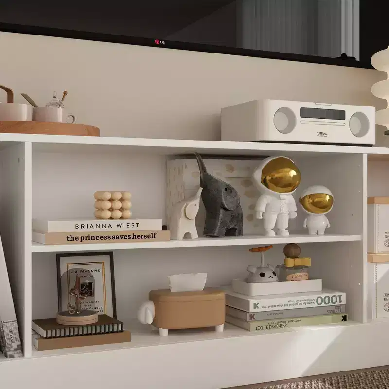Famapy Large Entertainment Center All - Encompassing TV Entertainment Center: Aesthetic & Practical Living Room Essential