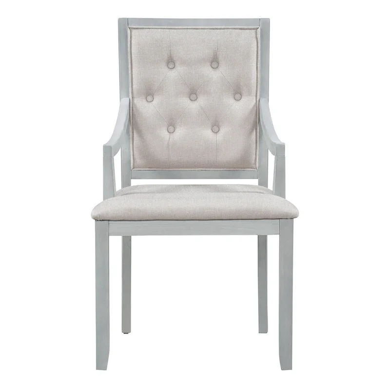 Retro 5-piece Dining Set with Extendable Round Table and 4 Chairs