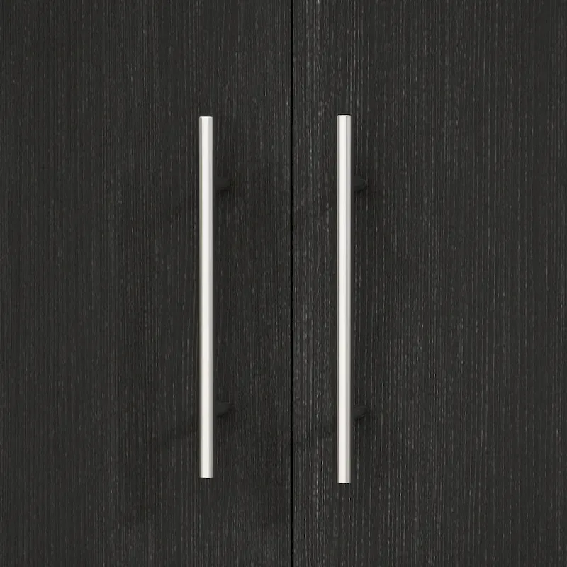 31.5 W x 66.9 H Wardrobe Armoire Cloest with Drawer In Black,White