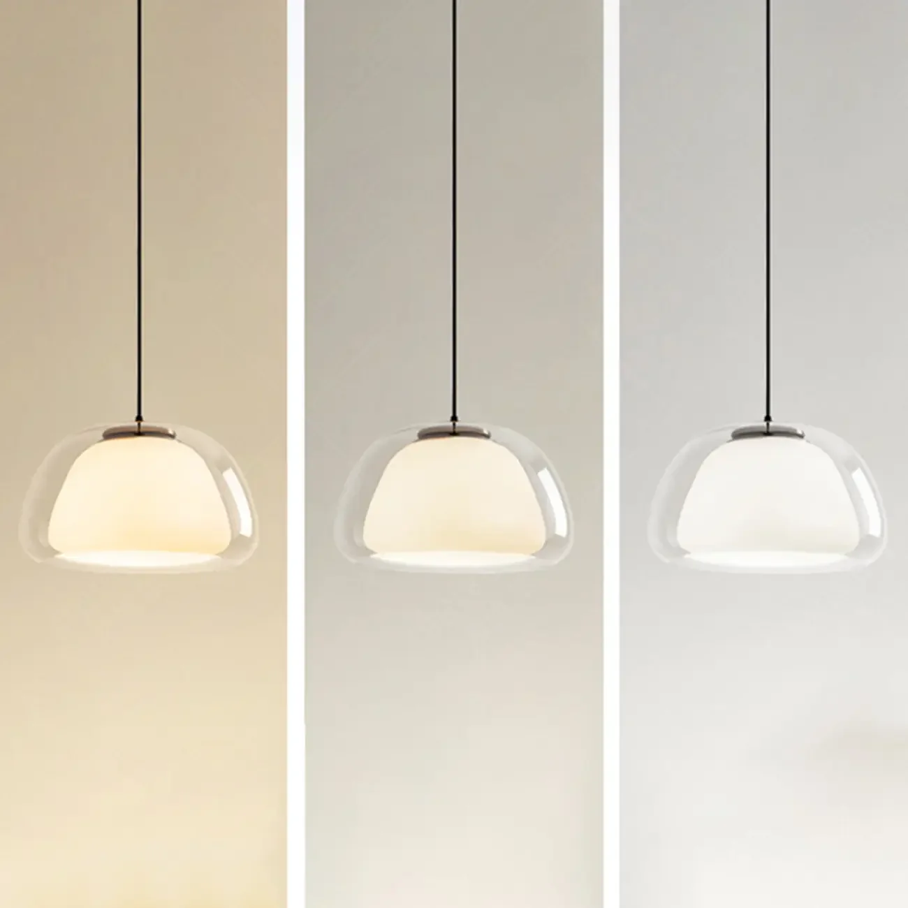 Elegant Designer LED Milk Glass Jelly Pendant Light