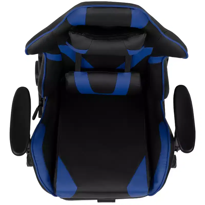 Flash Furniture X30 Gaming Chair Racing Office Ergonomic Computer Chair with Fully Reclining Back and Slide-Out Footrest in Red LeatherSoft