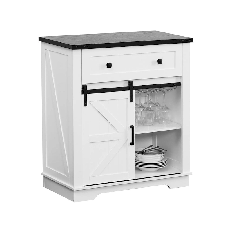 Farmhouse Coffee Bar Cabinet,Kitchen Buffet and Sideboard for Dining Room, Living Room, Entryway