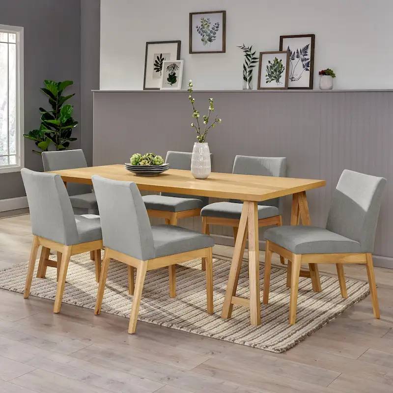 Mid-Century Modern 7 Piece Dining Set by