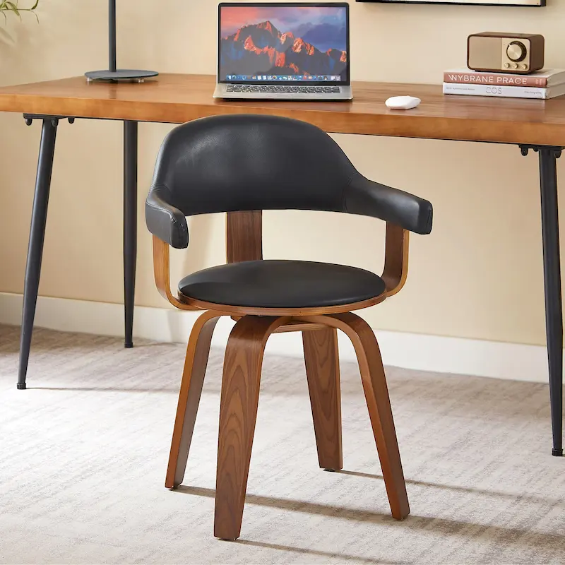 Art Leon Mid-century Modern Swivel Accent Chair