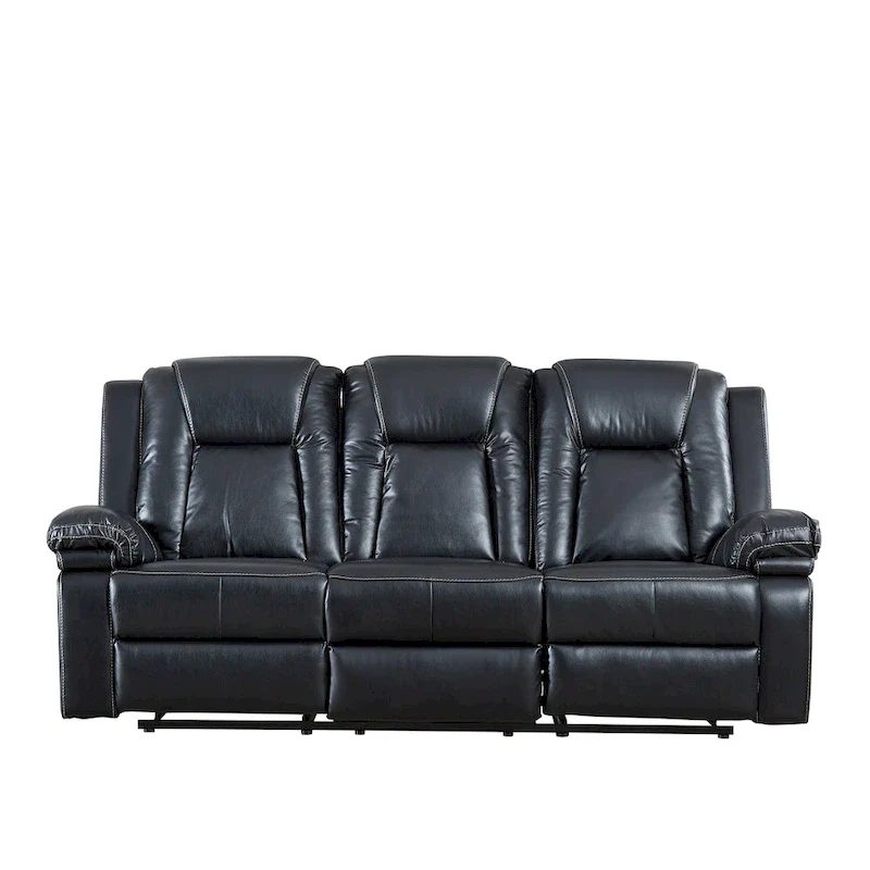Bonded Leather Recliner Sofa