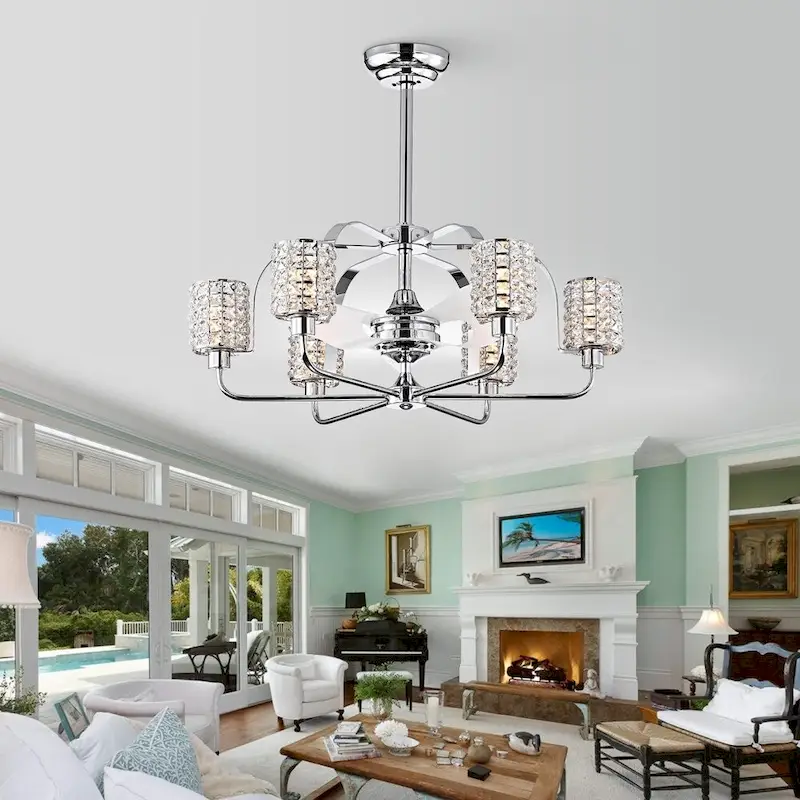 Silver Orchid Padin Pull-chain Ceiling Fan