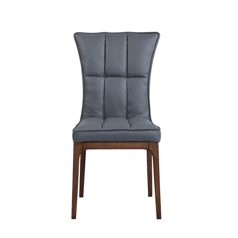 Somette Modern Tufted Side Chair with Solid Wood Frame, Set of 2