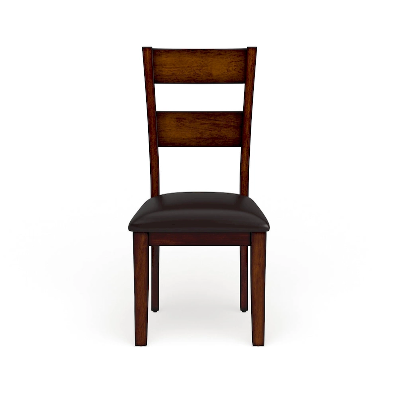 Paur Farmhouse Brown Wood Dining Chairs (Set of 2) by Furniture of America