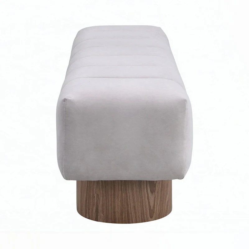 No-Assembly End of Bed Entryway Bench Ottoman