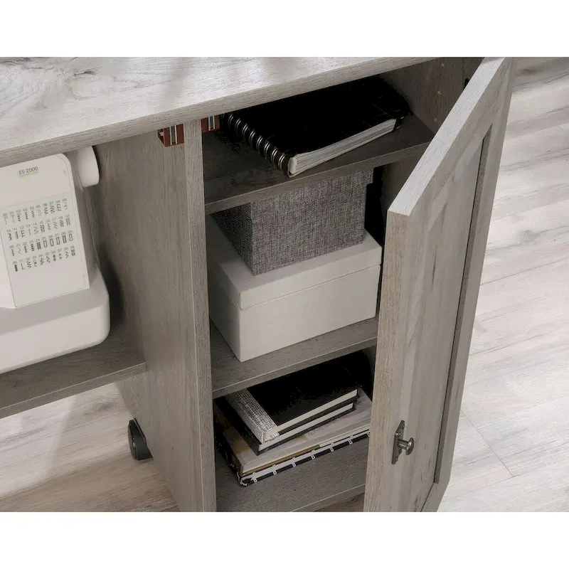 Sauder Select Collection Easy Rolling Sewing and Craft Table/Cart