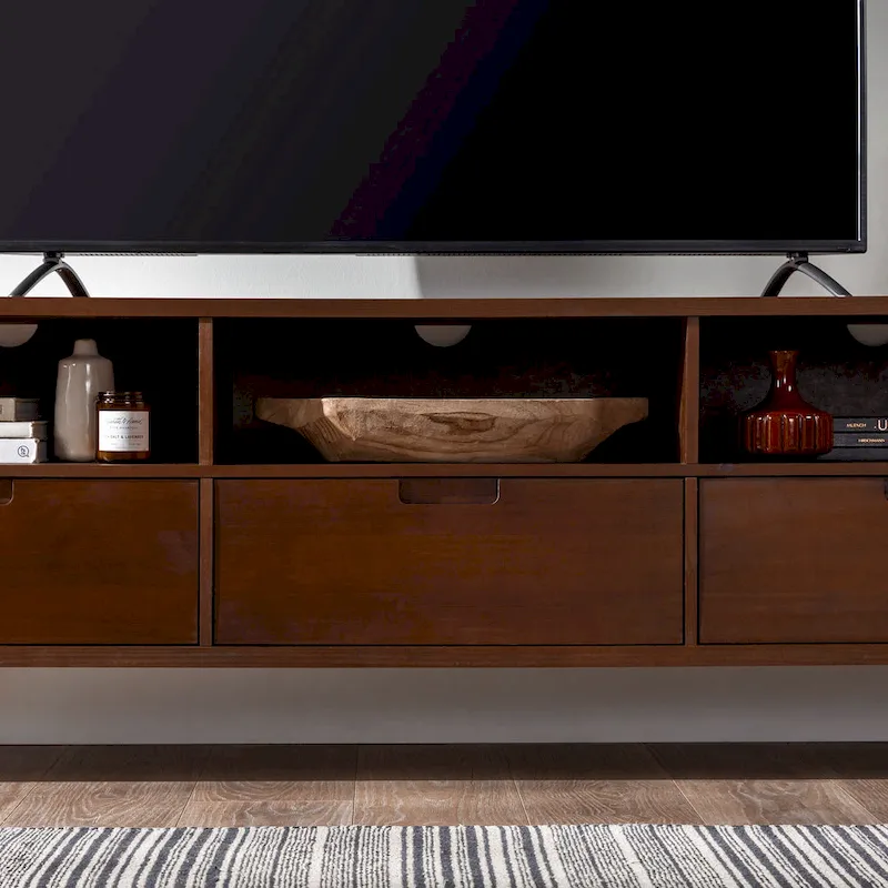 Middlebrook Alby 70-inch Mid-Century Solid Wood TV Stand