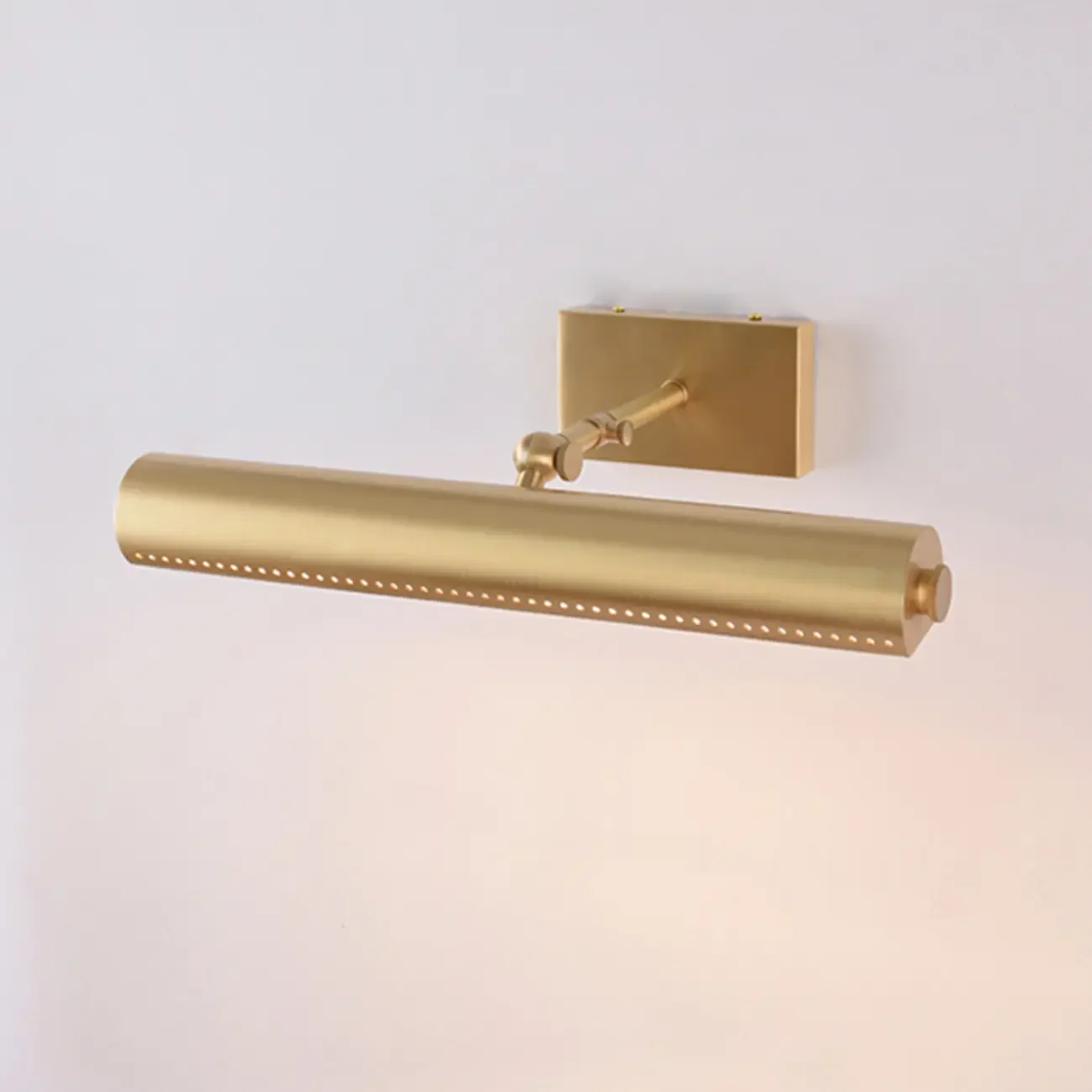 2-light Modern Straight LED Vanity Light with Copper Shade