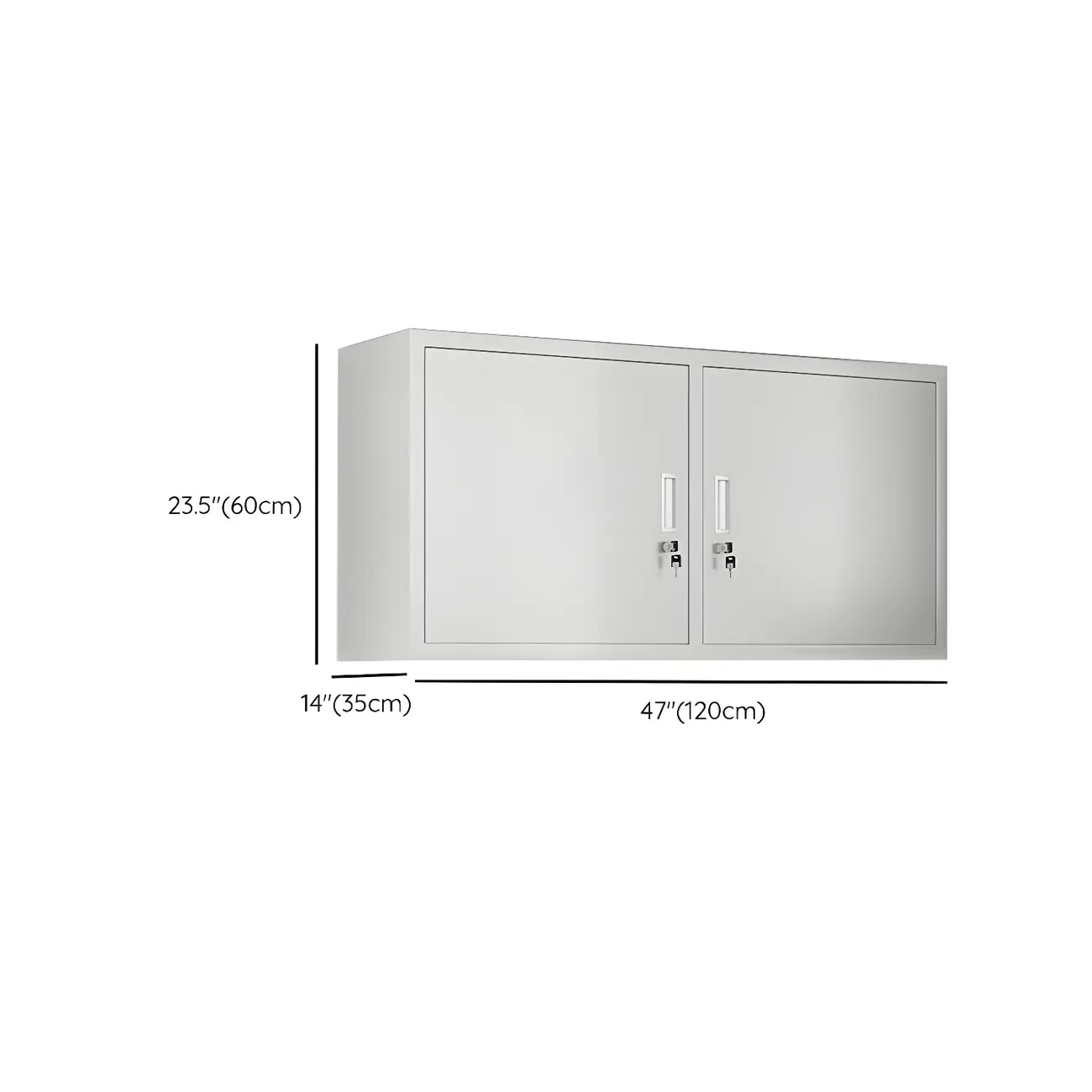 Elegant Stainless Steel Wall-Mounted Display Cabinet