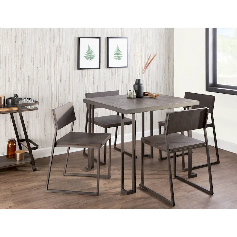 Carbon Loft Arturio Industrial Wood & Metal Dinette Table