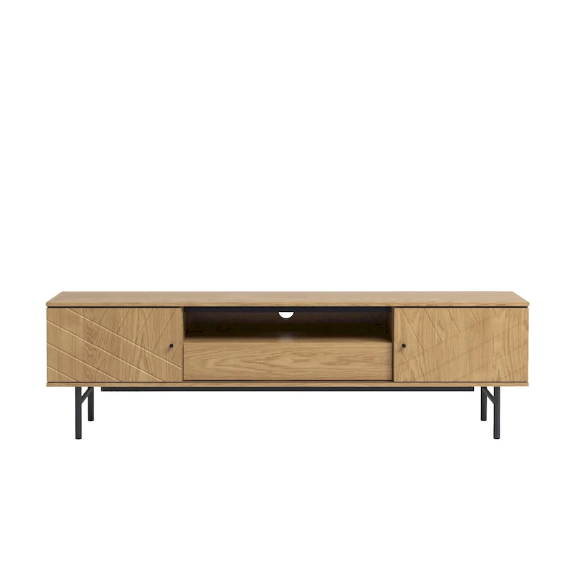 70.6 Media Console Oak Effect TV Stand