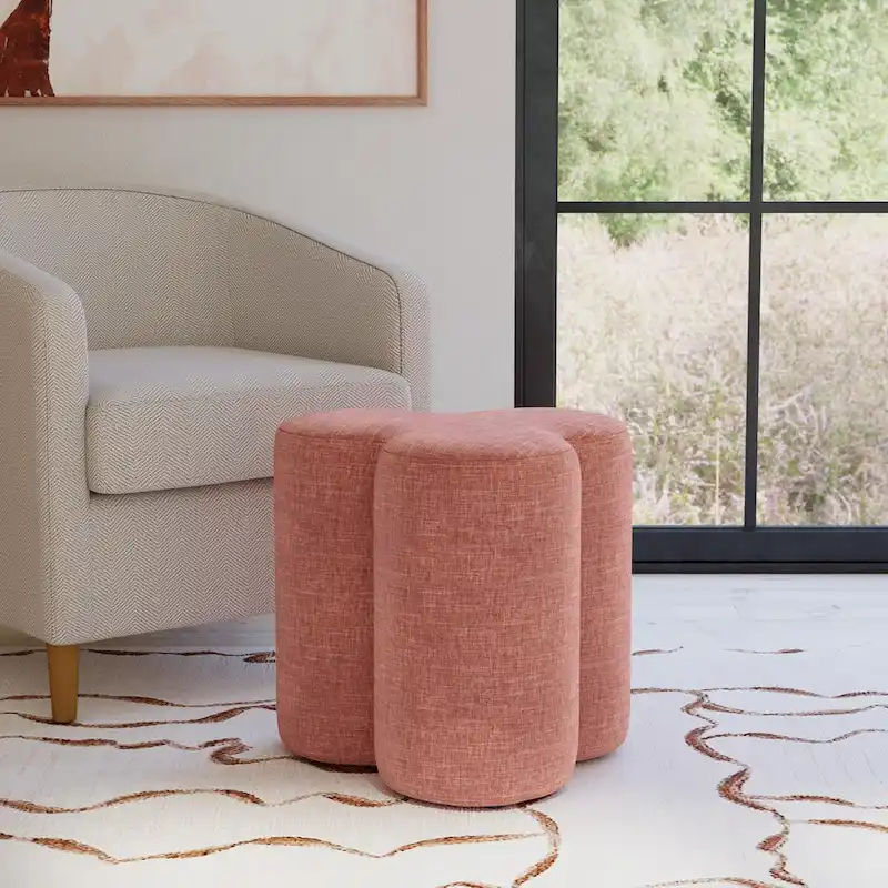 HomePop Clover Shaped Ottoman