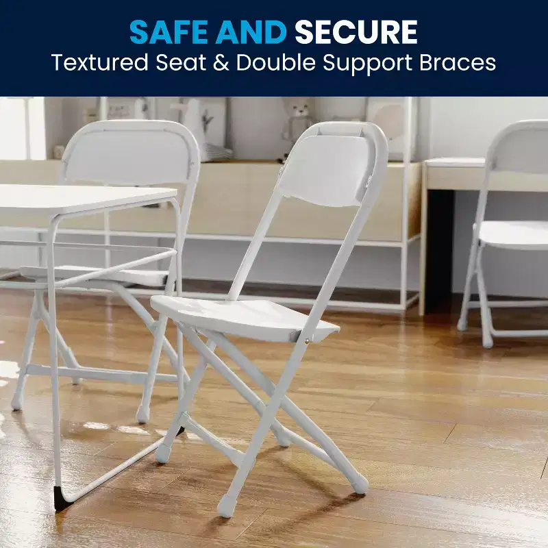 Flash Furniture 10 Pack Kids Plastic Folding Chair