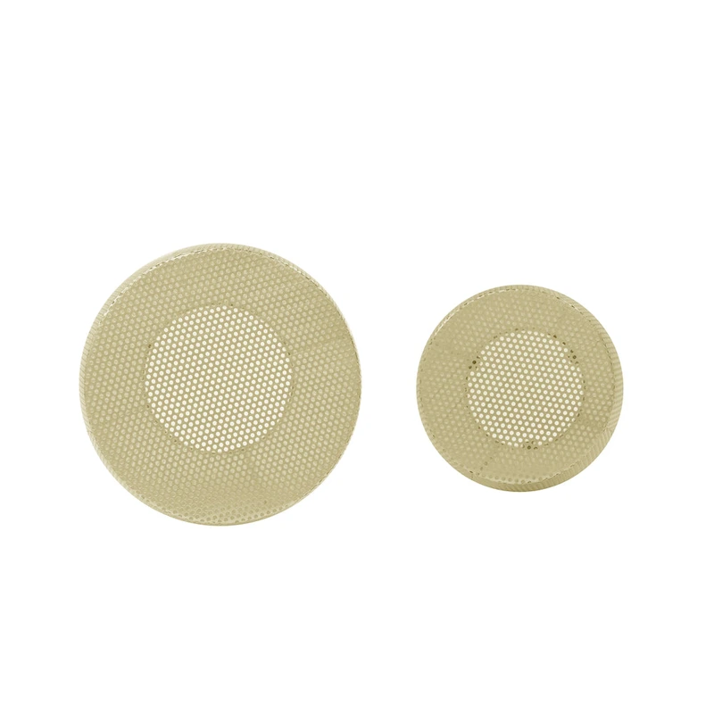 Christopher Knight Home Round Metal Hollow 2 PCS Side Table Set - 16.5