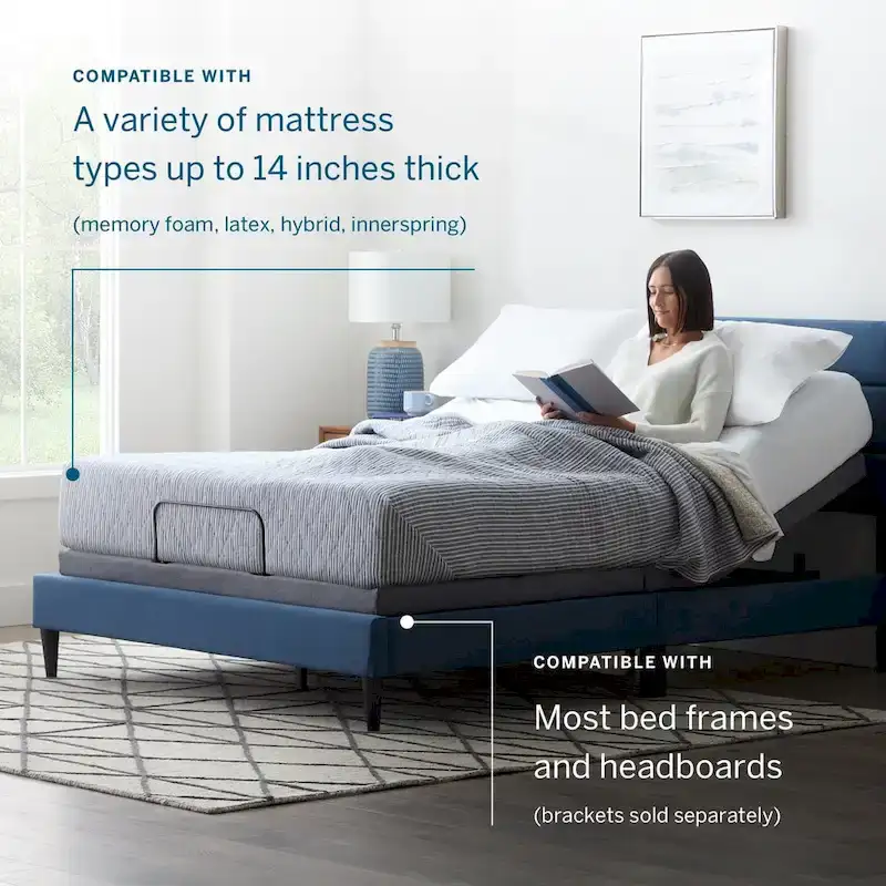 Lucid Deluxe Adjustable Bed Base