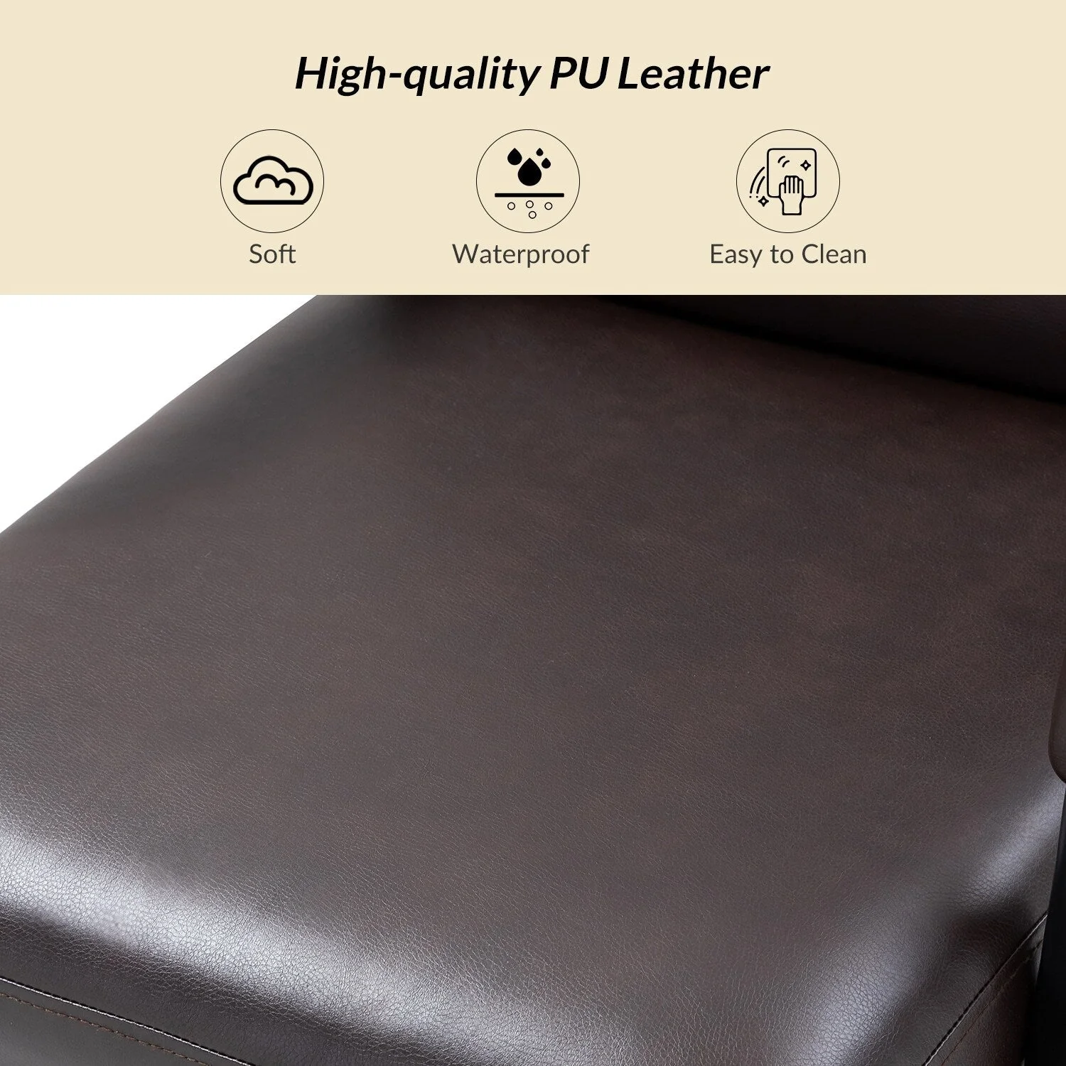 Joseph Modern Task Faux Leather Chair with Tilt Lock and Center Tilt by HULALA HOME