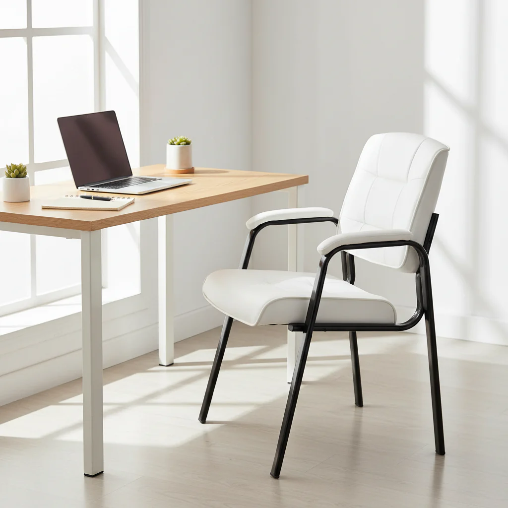 Premium Leather Executive Office Chairs with Padded Armrest