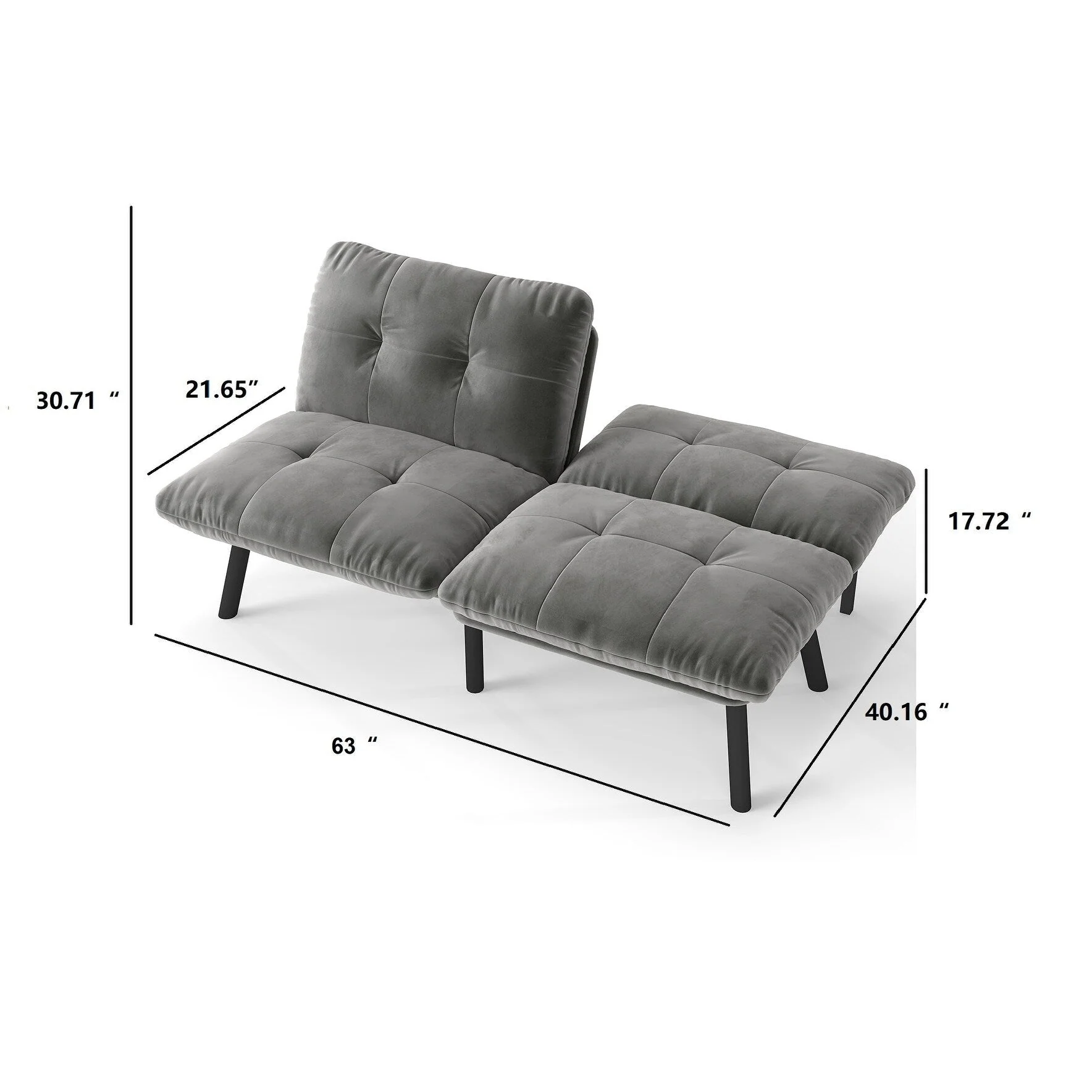 Convertible Folding Modern Sofa Bed