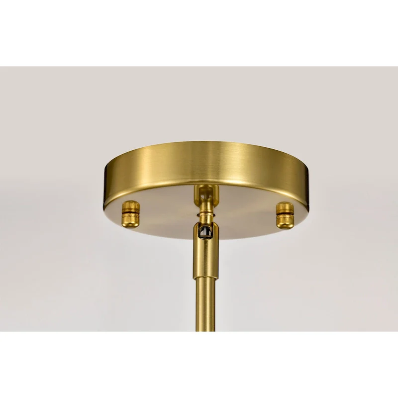 Andros Glass Cone Shade 1-Light Downrod Pendant Light