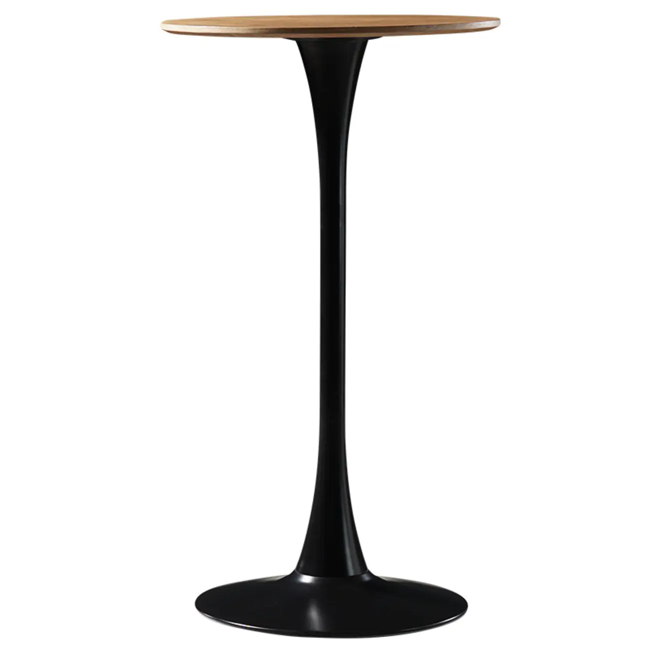 Modern Grey Wooden Round Tulip Base Bar Tables