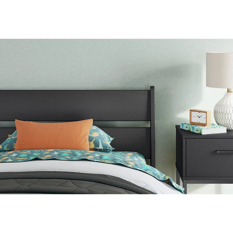 Signature Design by Ashley Socalle Black Panel Headboard with Dresser and Nightstand