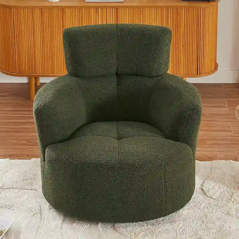 360Swivel Chair Upholstered Accent Barrel Chair