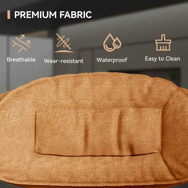 Set of 2 Swivel Bar Stools Adjustable Counter Height