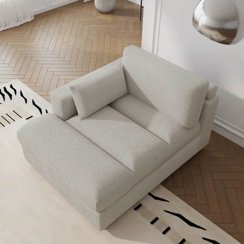 Left and Right Sectional Sofa Set Chaise Lounge Sofa Chair