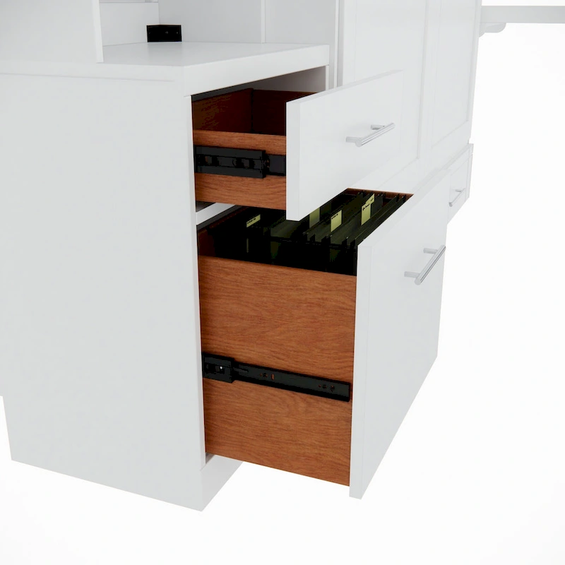 Brentwood Queen Murphy Bed with One Pier