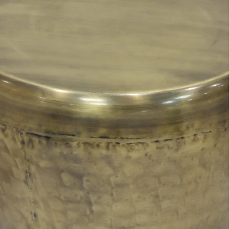 Industrial 20 inch Wide Metal Accent Side Table, Fully Assembled - 20 W x 20 D x 22 H