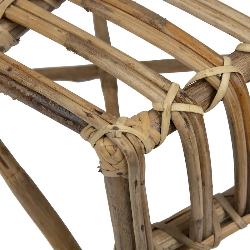 Pure Bamboo Chair with Rounded Back