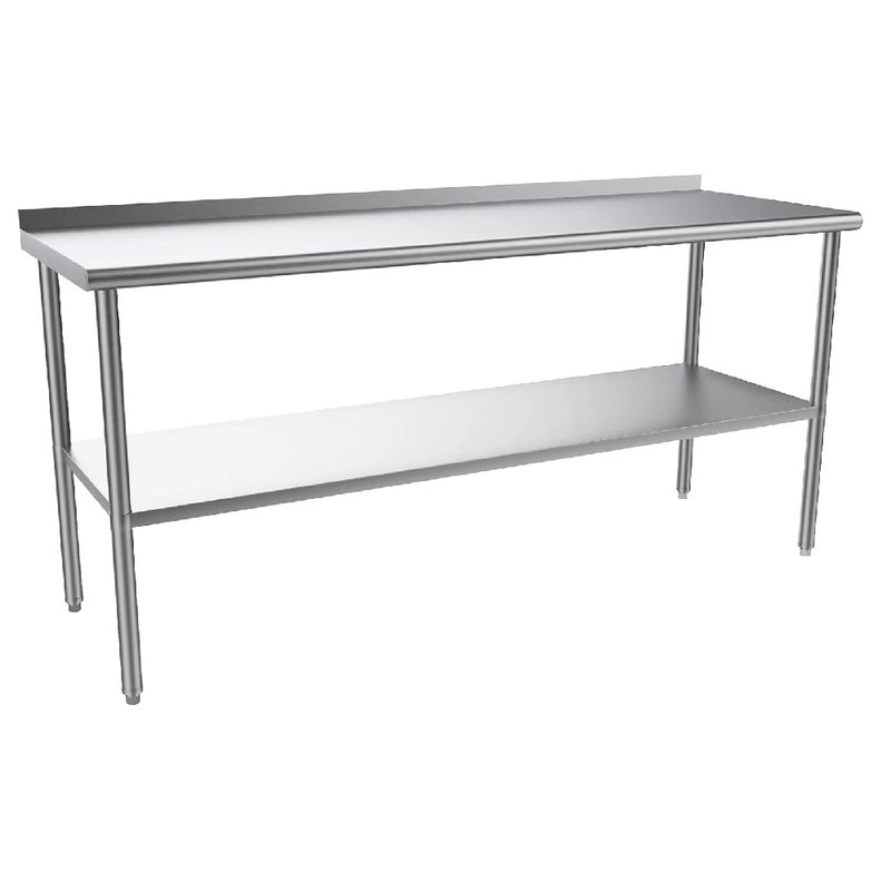 Adjustable Stainless Steel Commercial Prep Table