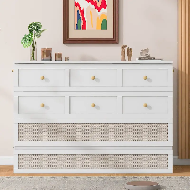 Full Size Murphy Bed with Large Storage Drawers