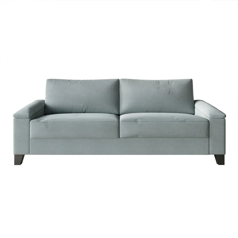 Simple Style Linen Upholstered Sofa