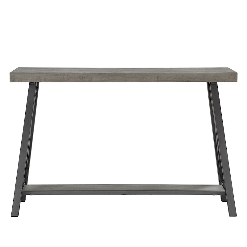 Bryson Rustic X-Base Sofa Entryway Table by iNSPIRE Q Classic