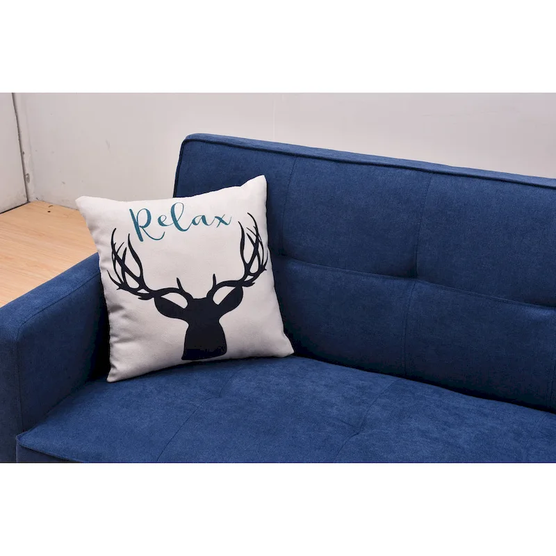 Velvet Wingback Push Back Recliner Chair