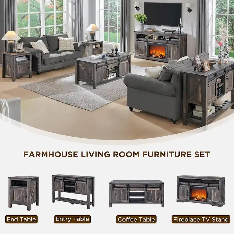 Farmhouse Entryway Table, Rustic Console Table, Wood Sofa Table