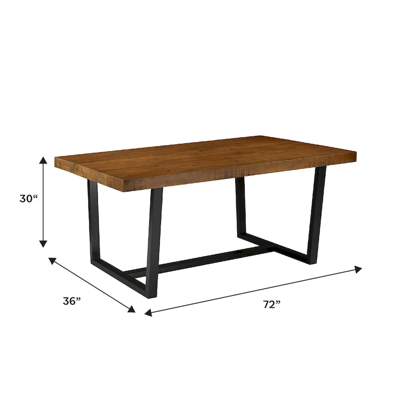 Middlebrook Solid Wood 72-inch Distressed Dining Table