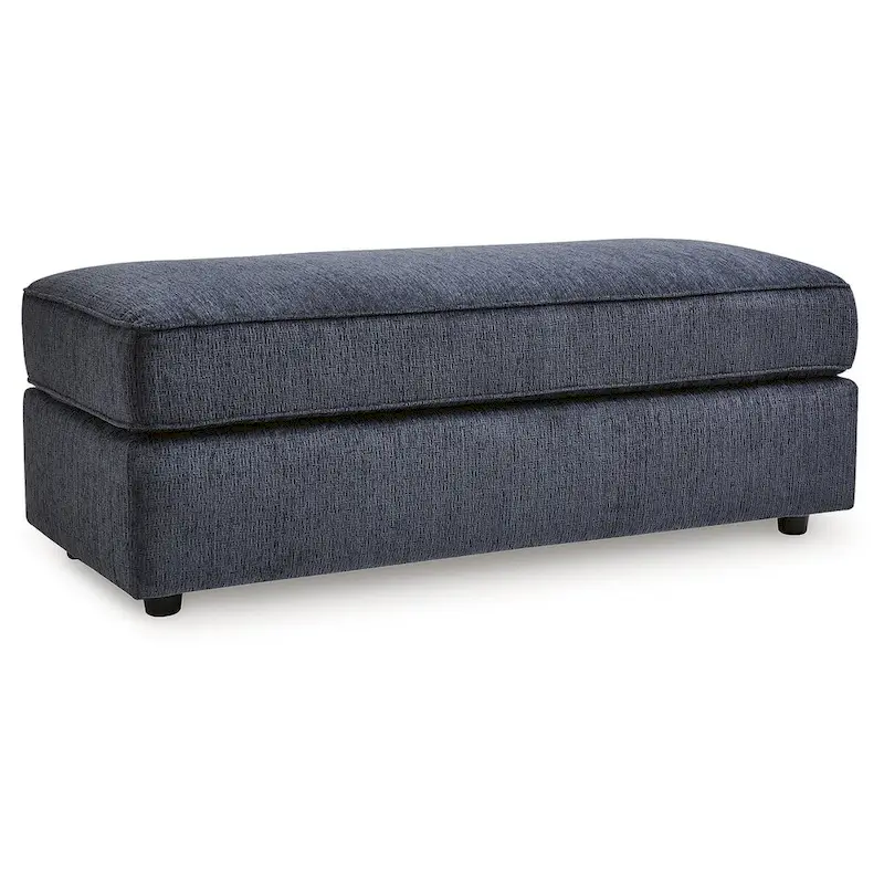 Albar Place Blue Oversized Accent Ottoman