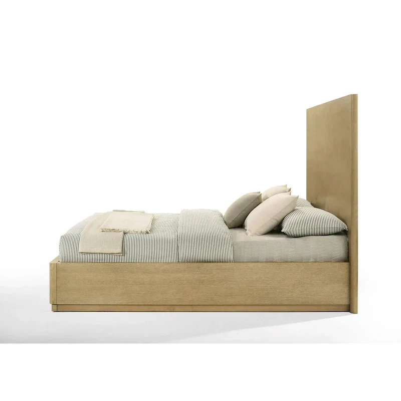 Modern Natual Oak Bed