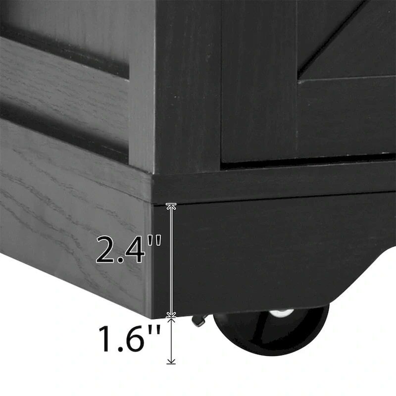 Kitchen Island with Power Outlet and Drop Leaf tabletop