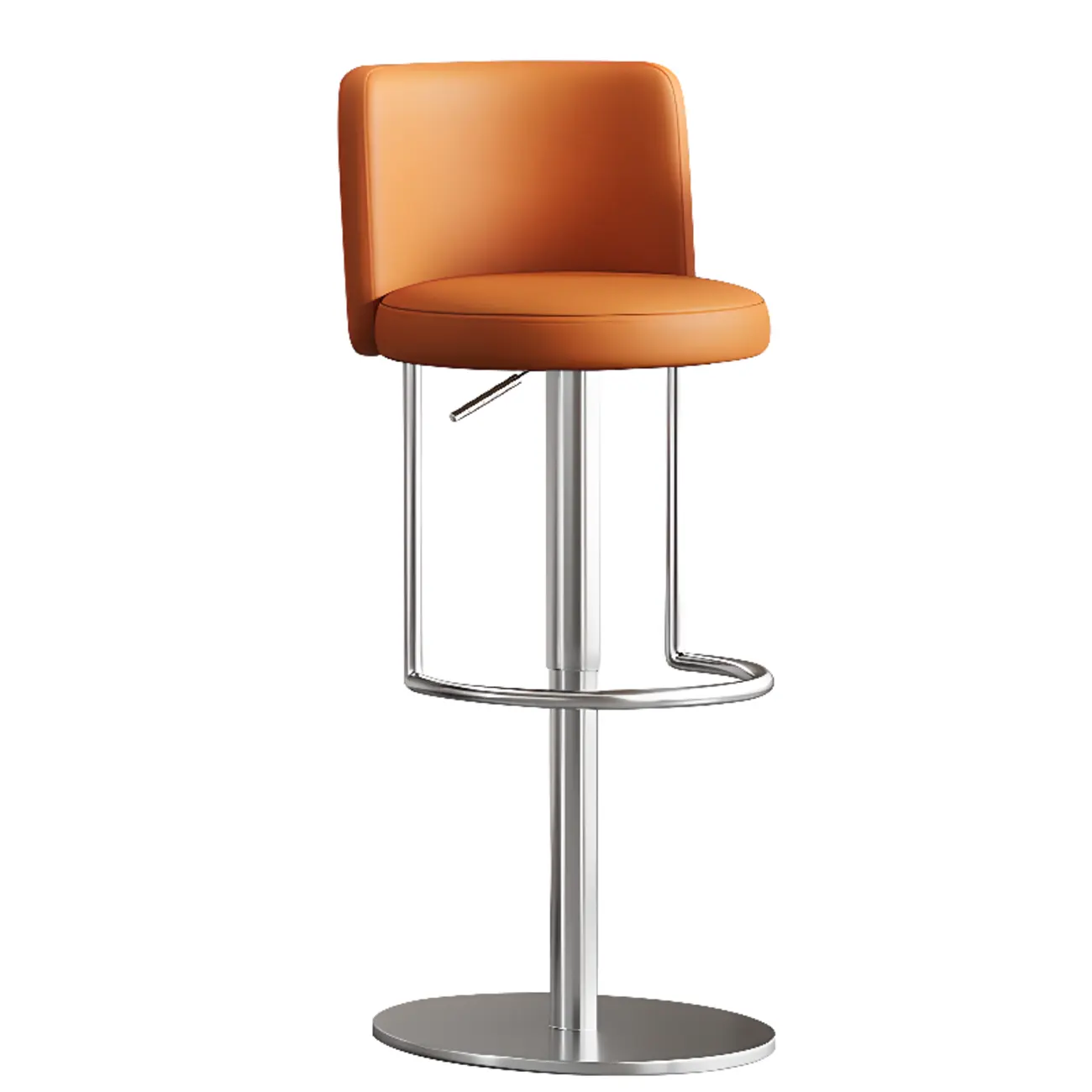 Modern Stainless Steel Swivel Bar Stool Adjustable Height