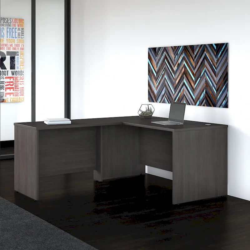Studio C 60W L Shaped Desk with 42W Return by Bush Business Furniture